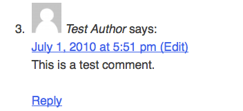 Comment Example Comment