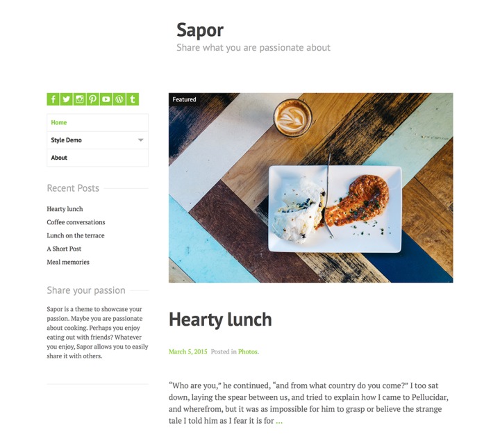 Sapor screenshot